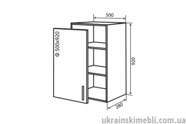 В45 Тумба 1Д 50 (Кухня Amore Classic)